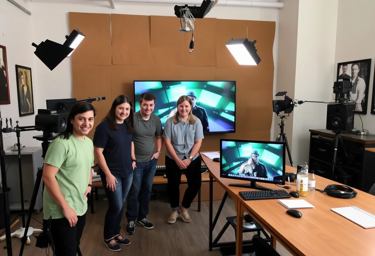 LA Visionary team in their studio